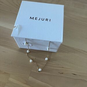Mejuri Pearl Satellite Necklace